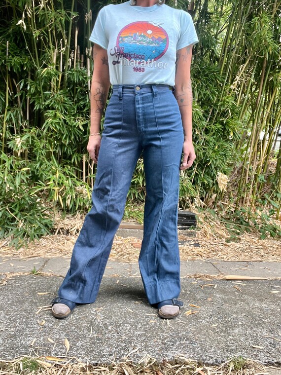 MS LEE 1970’s vintage high waisted flared denim j… - image 7