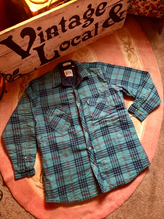 Saugatuck 1990’s vintage quilted never worn plaid… - image 7