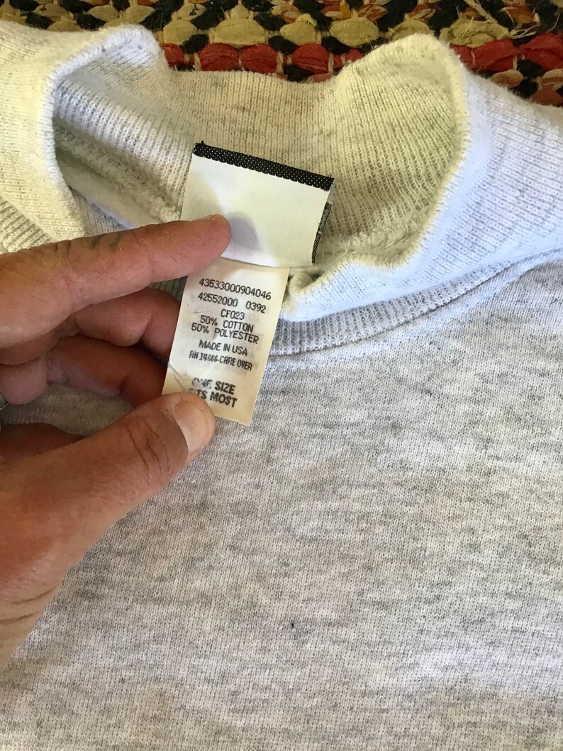 Fun 1980\u2019s90\u2019s vintage heather grey sweatshirt dress women\u2019s size large
