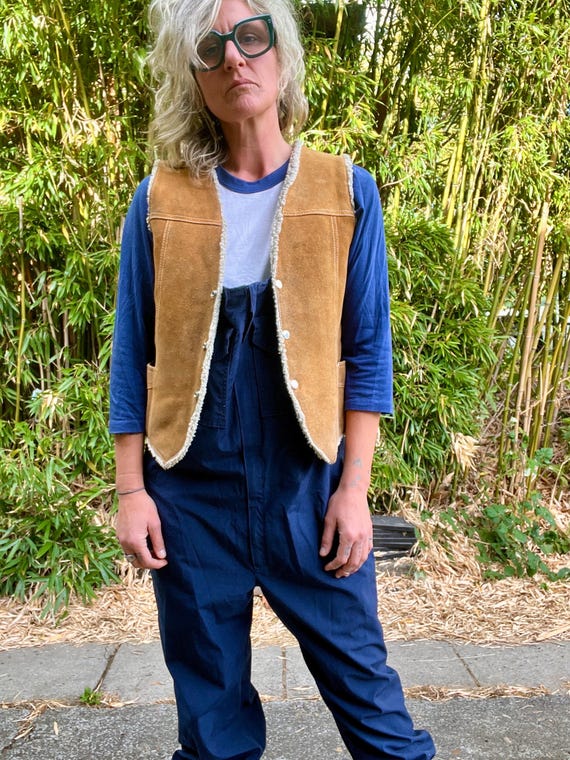 1970's/80's Vintage Suede and Shearling/sherpa Western Rancher