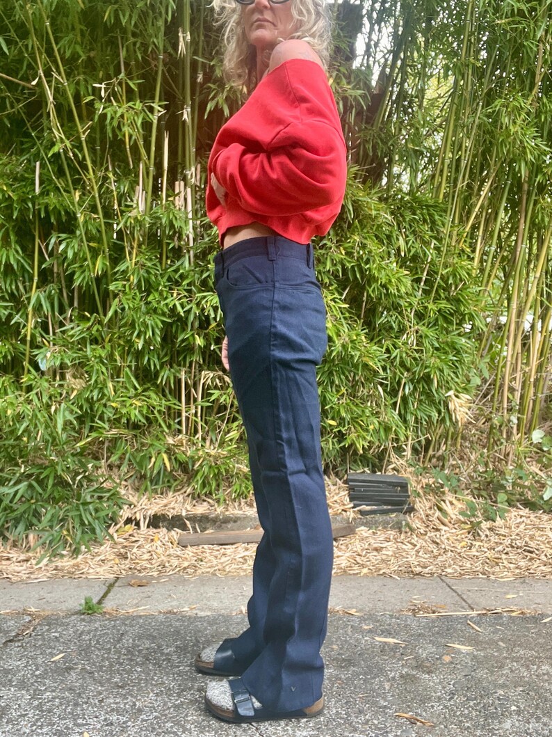 LEE fastback vintage 1970’s flared/bootcut trouser pants men’s or women’s size 31 waist image 5