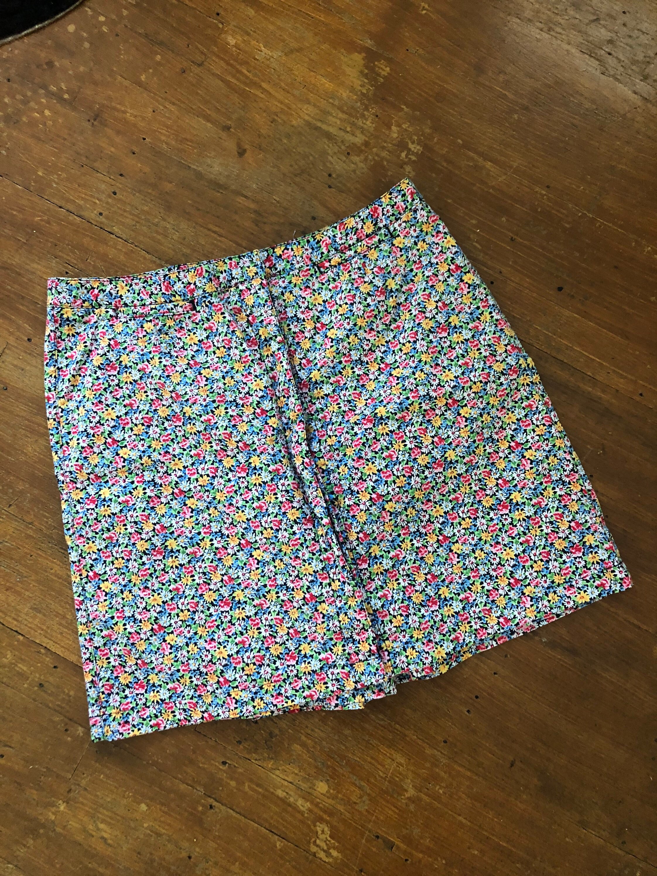 1990s Vintage Floral Liz Claiborne Skort Womens Size - Etsy