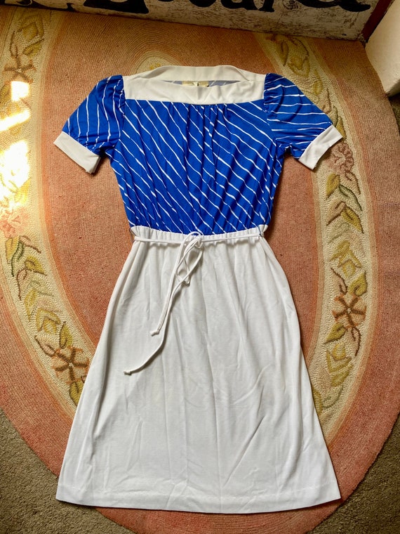 1970’s/80’s vintage striped Sears dress womens si… - image 7