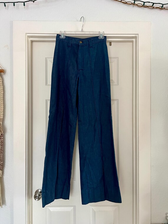 MS LEE 1970’s vintage high waisted flared denim j… - image 9