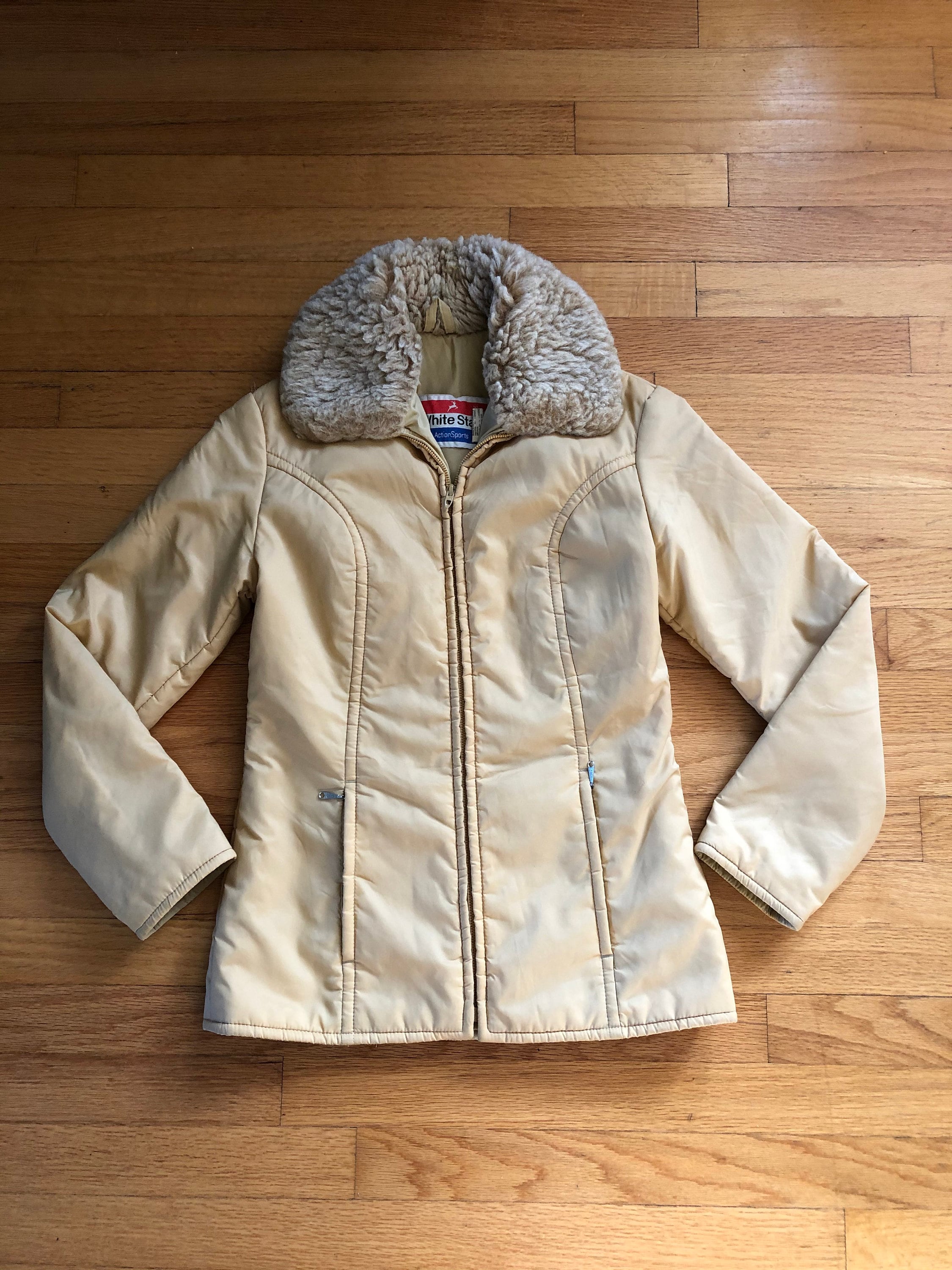 70s White Stag フェイクファージャケット 70s White Stag フェイクファージャケット - メルカリ
