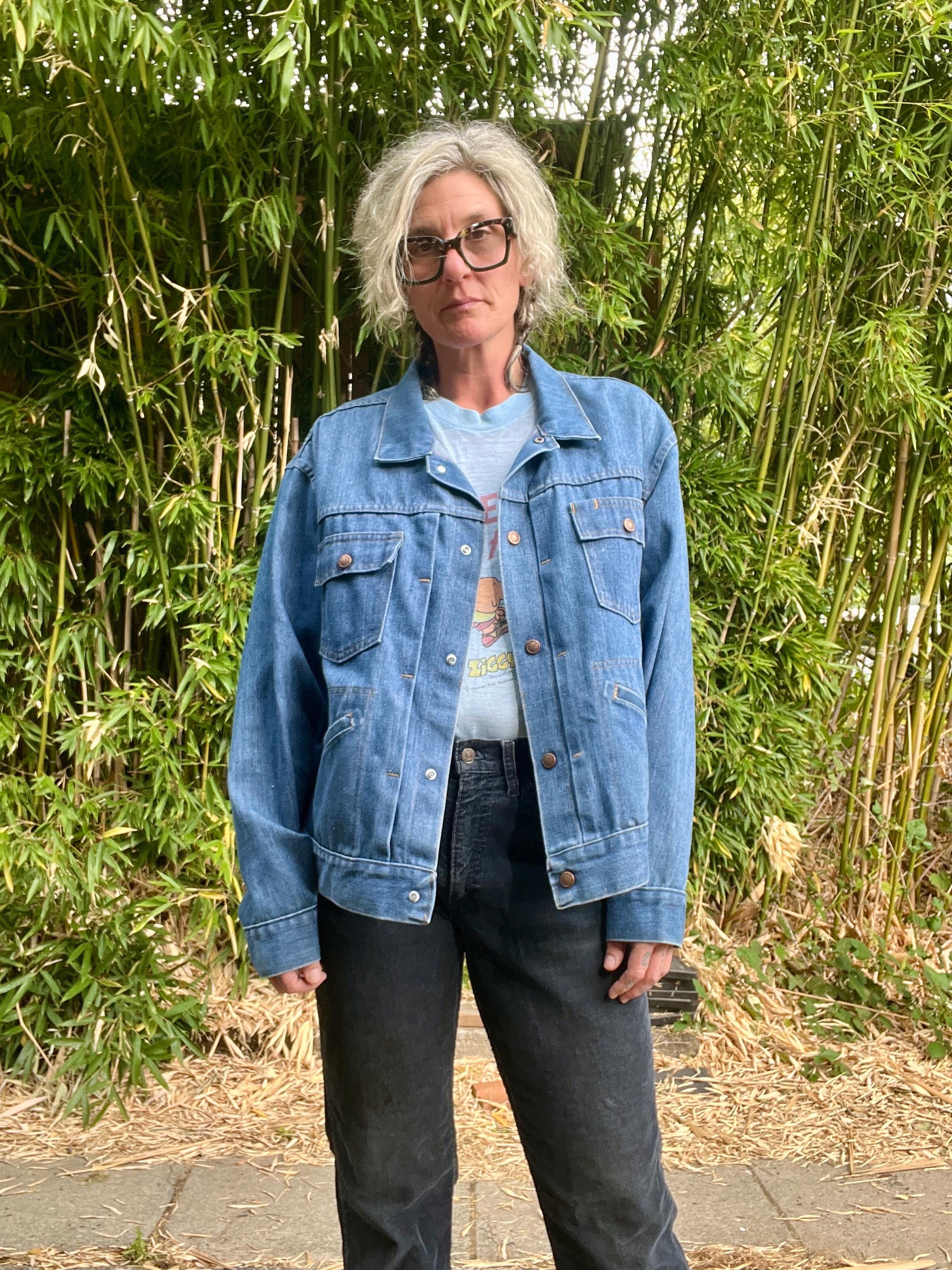 JCPENNEY 1970's Vintage Retro Denim Trucker Jean Jacket Mens or