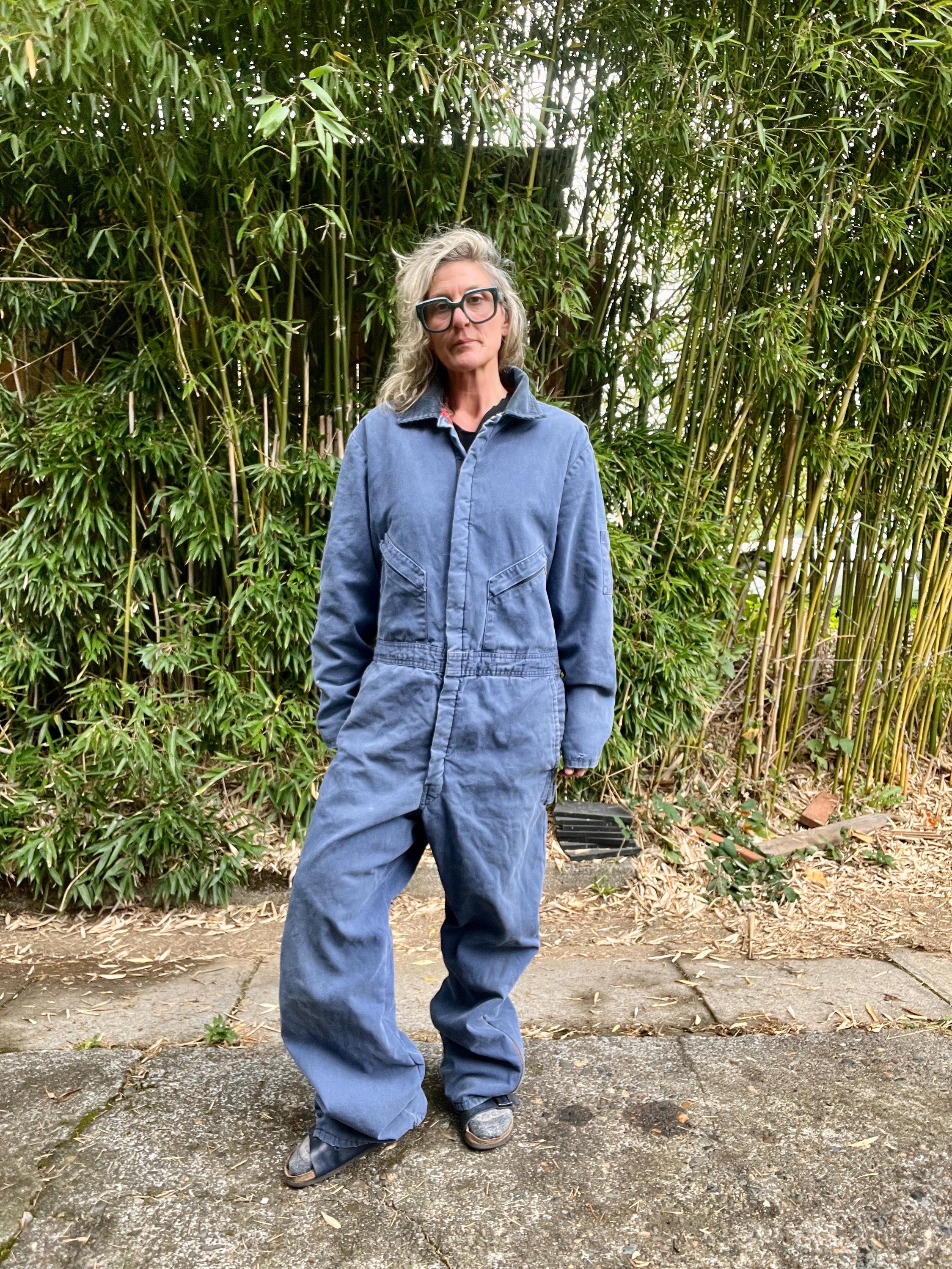 鬼フェード 80s USA製 Walls ネイビー キルティング カバーオール Walls Zero Zone 1980's Vintage Insulated Outerwear Coveralls Men's