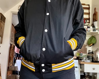 Vintage 1980er Jahre BIKE Brand Trainingsjacke Herren oder Damen Größe Medium / Small Large