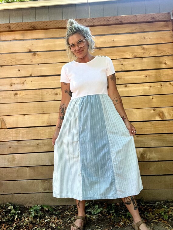 1990’s Liz wear vintage cotton dress womens size … - image 5