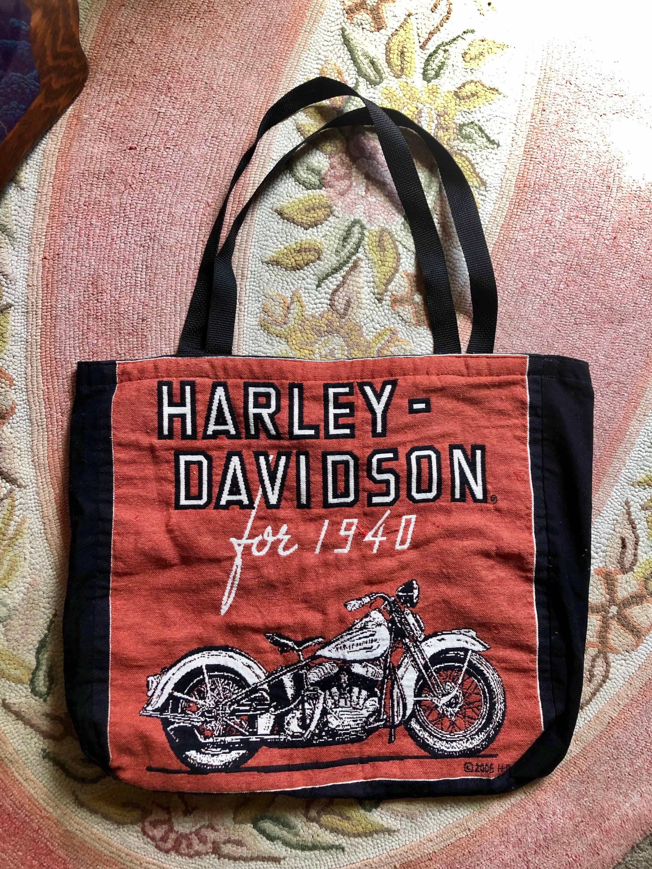 Harley Davidson Genuine Leather Satchel Small Clip on Bag 