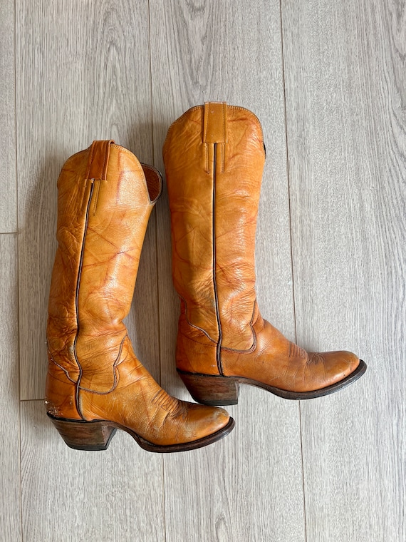 1970’s/80’s Sanders western boho leather cowboy boots… Gem