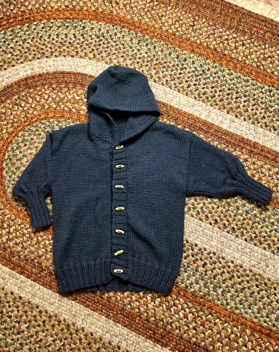 Amazing Vintage Toggle Button Hooded 