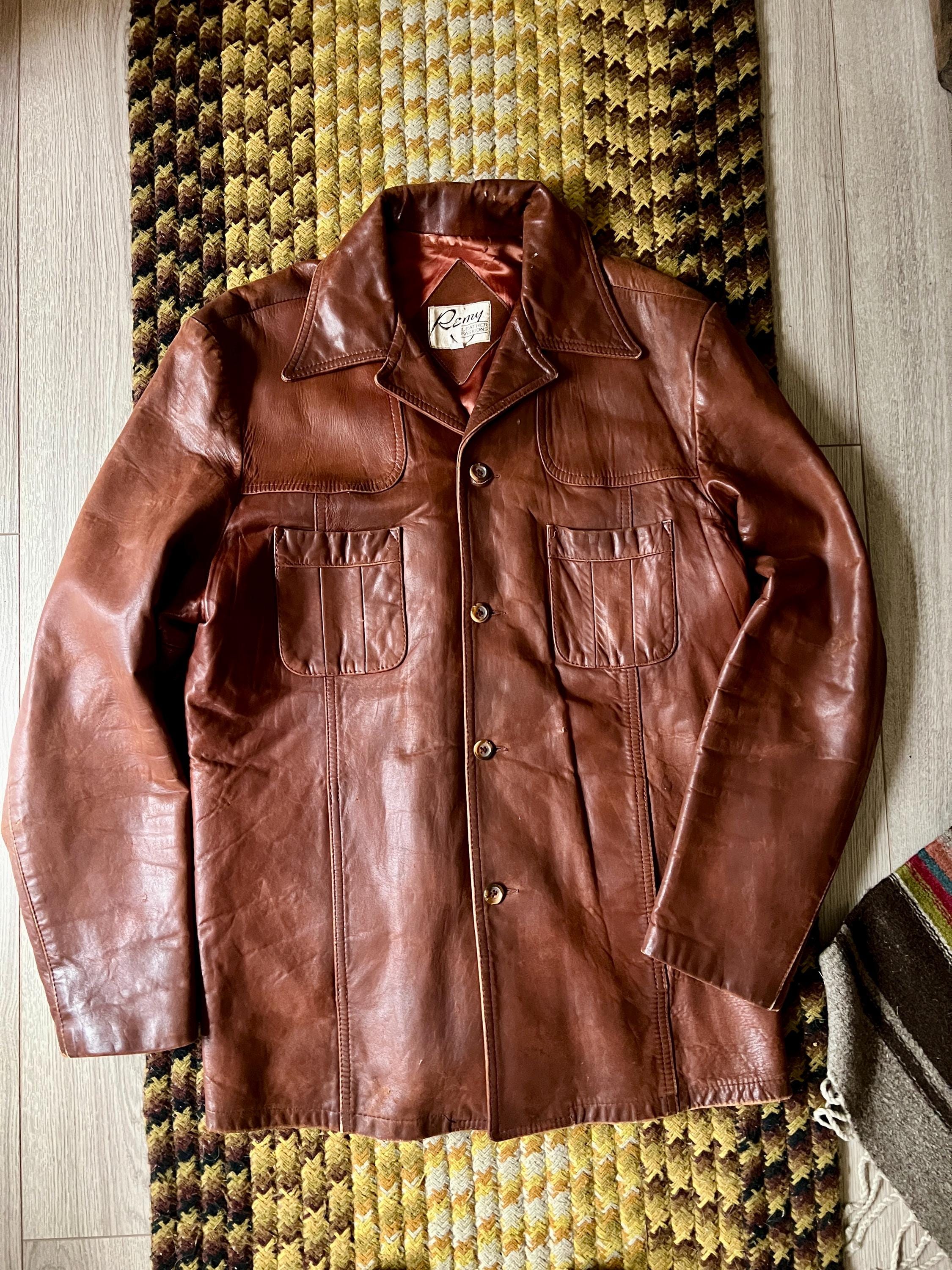 Remy Leather Fashions 1970's/80's Vintage Buttery Soft Leather