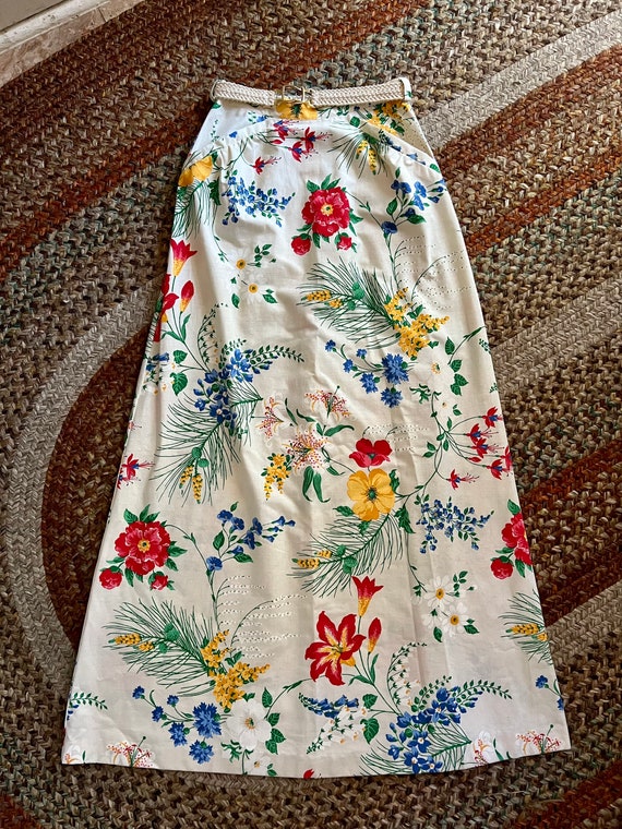 1970’s Summit of Boston floral boho prairie belte… - image 3