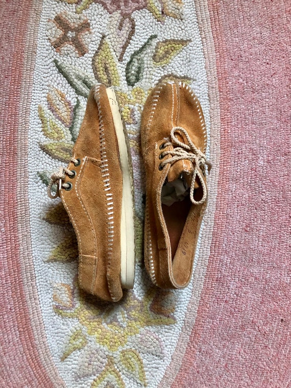 Adorable 1970’s/80’s vintage leather moccasins wo… - image 3