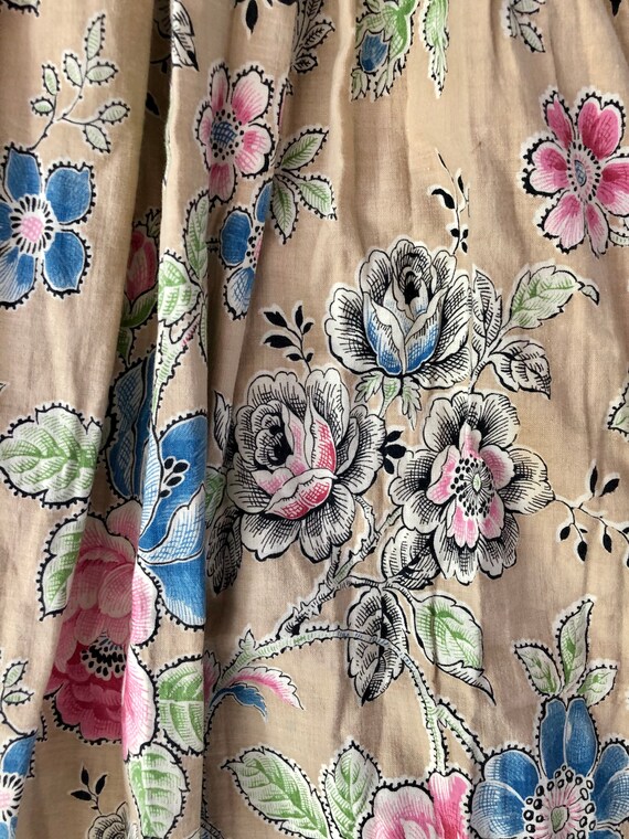 Handmade 1970’s vintage floral pleated skirt wome… - image 5