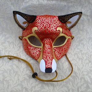 Leather Mask MADE TO ORDER  Leather Venetian Fox Mask... masquerade costume mardi gras halloween burning man