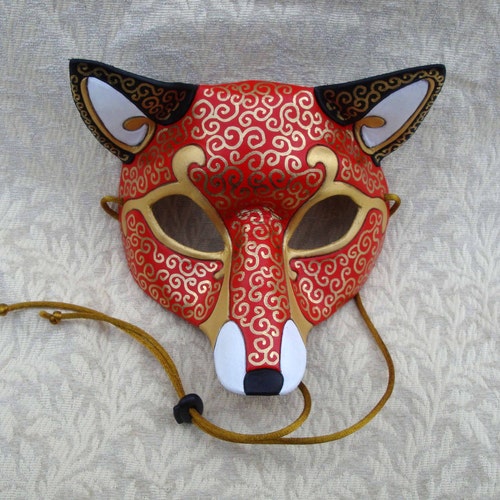 Leather Venetian Fox Mask - Etsy