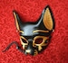 Leather Mask MADE TO ORDER Traditional Bast Leather Mask... masquerade egyptian cat costume mardi gras halloween burning man splicer 