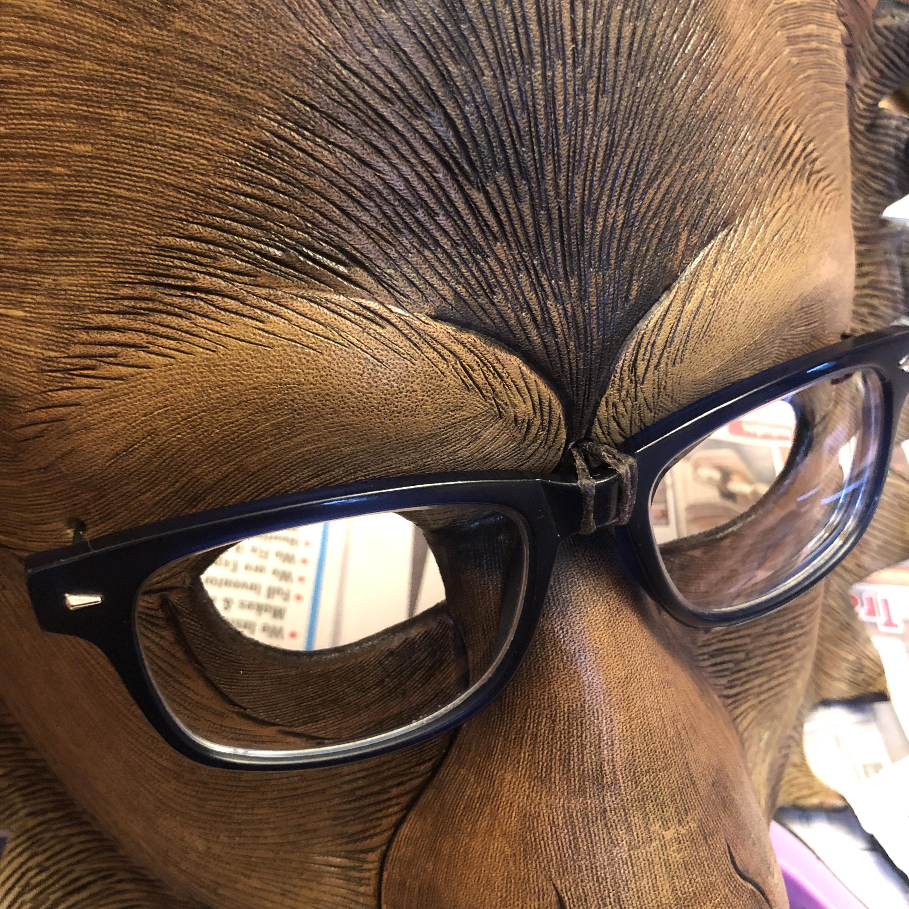 Glasses Modification...add an old pair of glasses to any mask
