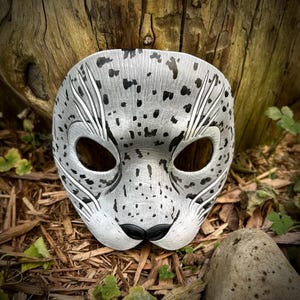 Handgeschnitzte Leder Hafen Robbe Maske: Maskerade Kostüm (MADE TO ORDER)