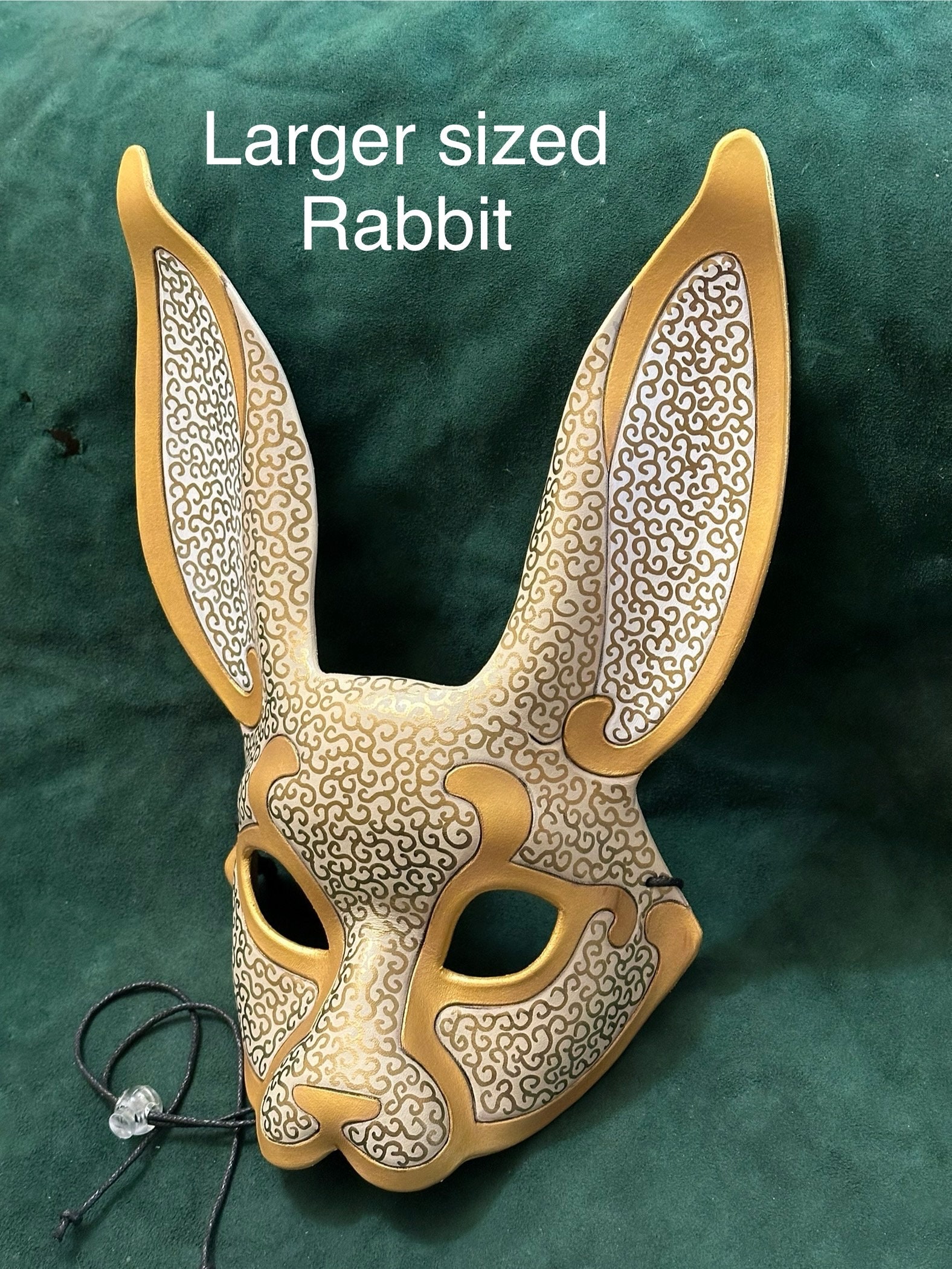 Leather Rabbit Mask: Venetian Style Costume, Mardi Gras, Burning Man ...