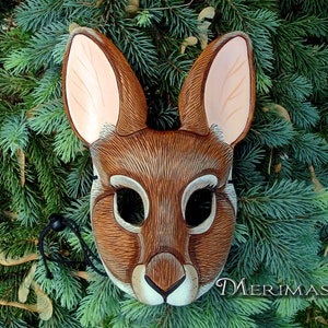 Leather Mask MADE TO ORDER Rabbit... masquerade bunny cosplay costume mardi gras halloween burning man