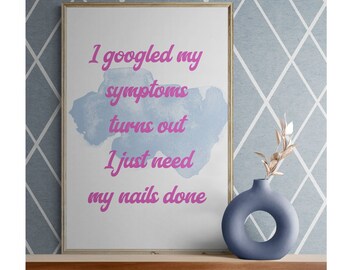 Nail Salon Wall Art, Beauty Salon Decor, Manicure Poster, Digital Download
