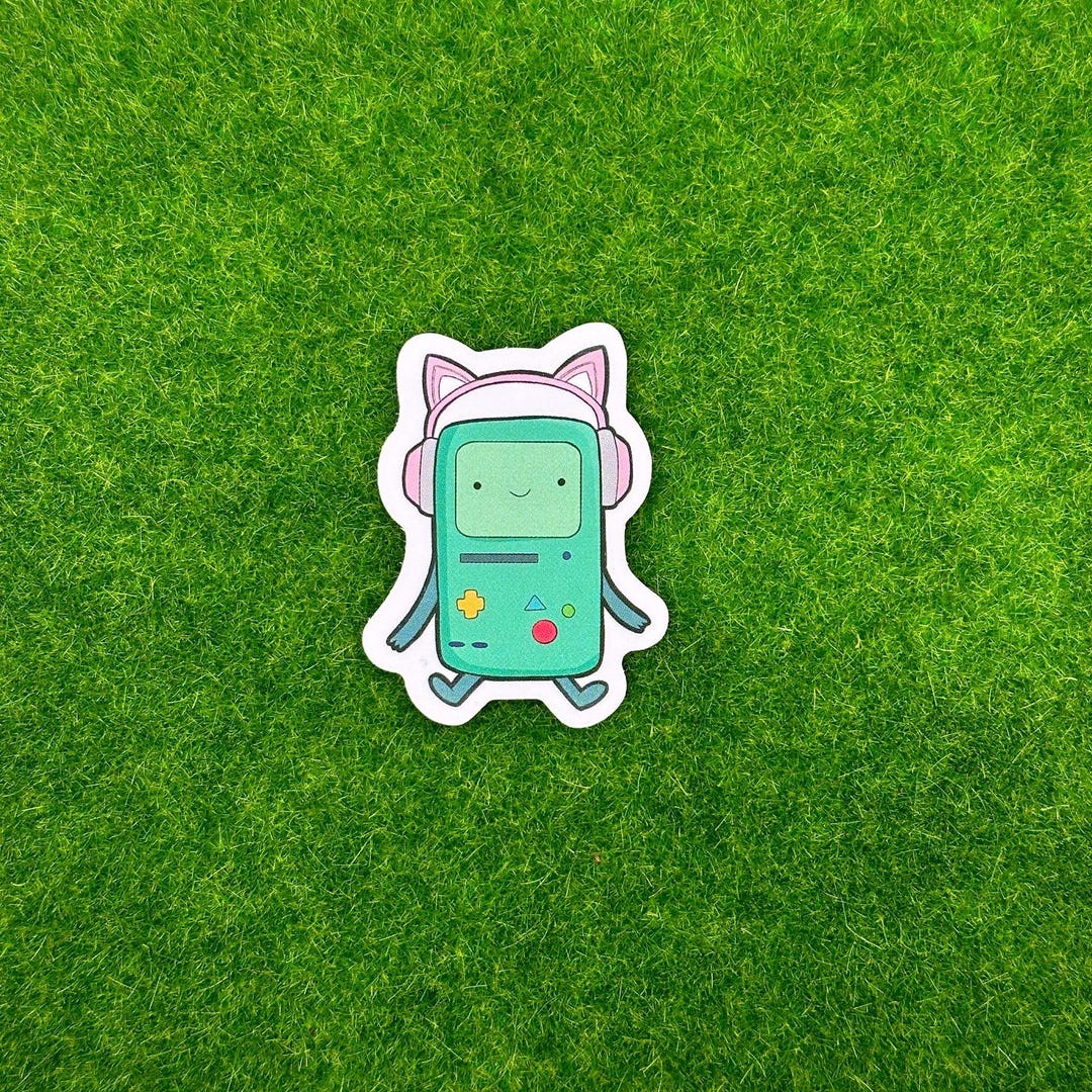 BMO Adventure Time Headphones Sticker - Etsy