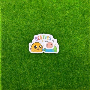 Besties Finn and Jake Adventure Time Sticker