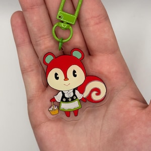 Poppy ACNH Villager keychain