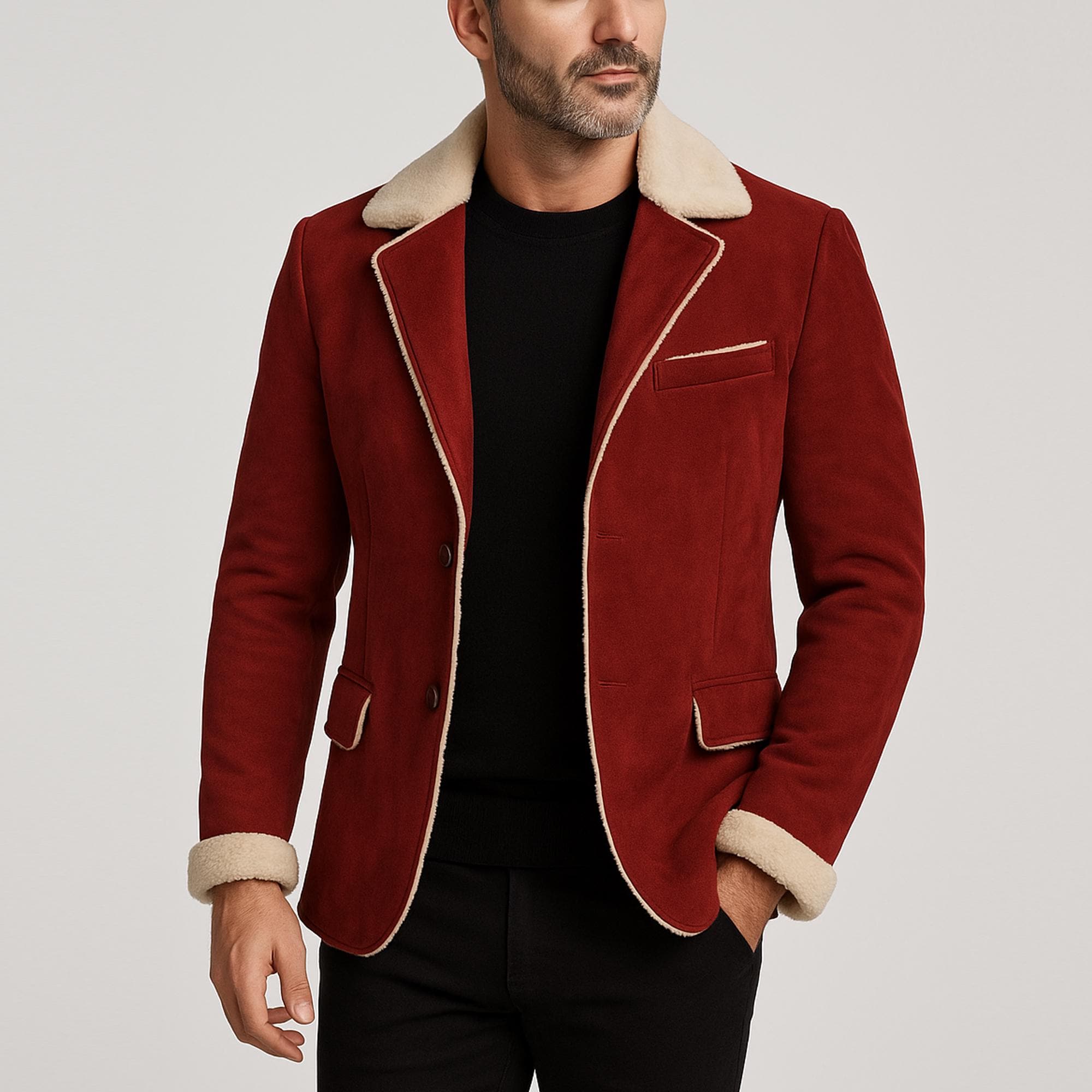 Womens Leather Blazer Burgundy - Etsy Womens Leather Blazer Burgundy - Etsy
