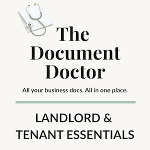 Tenant & Landlord Essentials Bundle: Editable Property Management Templates (Digital Download)