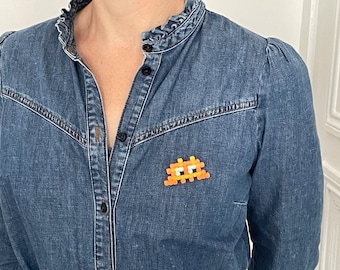 Broche Space invaders / Space invader brooch