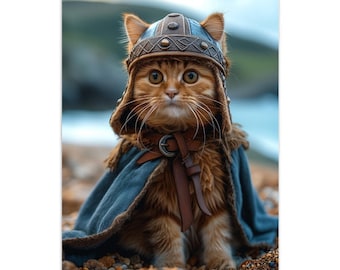 2024 Cat Viking Wall Calendar (US & CA)