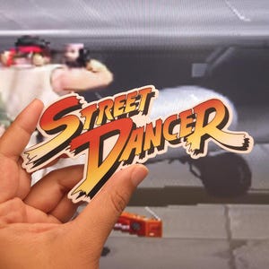 Pegatina de bailarina callejera de Street Fighter