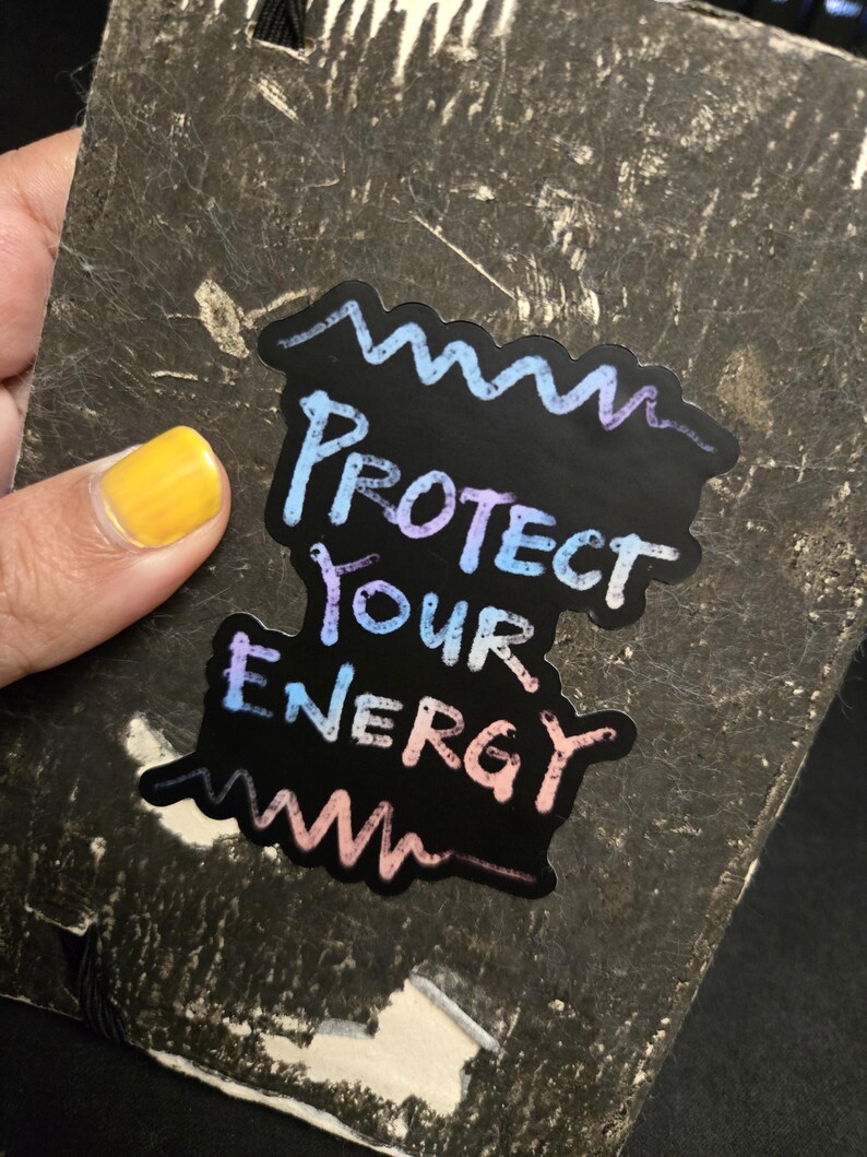 Protect Your Energy Sticker - Etsy