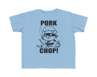 Schweinekotelett! Feines Jersey-T-Shirt für Kleinkinder