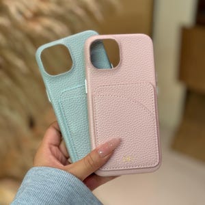 Funda de cuero personalizada para teléfono con billetera magnética extraíble, funda con monograma para iPhone 16 Pro Max, funda para iPhone 15 14 con tarjetero