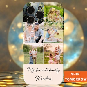 Personalized Picture Collage phone case | Custom photo phone case | Photo collage For iPhone 16 15 14 13 12 11 Pro Max - Customizable