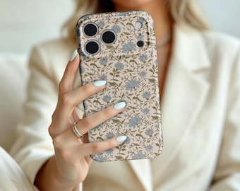 Funda para teléfono con estampado floral botánico vintage, funda para iPhone de William Morris, estilo cottagecore, iPhone 17 16 15 14 Pro Max Air