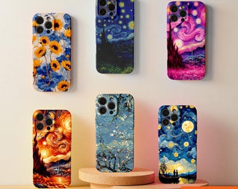 Sunflower Oil Painting iPhone Case – Artistic Van Gogh Style Floral Cover, iPhone Case For iPhone 17 16 15 14 13 12 Plus Pro Max