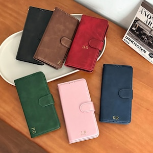 Funda de cuero personalizada con tapa para iPhone, funda magnética 2 en 1 para iPhone 16 Pro Max, 15, 14, 13, 12, 11 Plus, funda tipo billetera desmontable