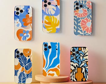 Funda Dopamine Color para iPhone 17, 16 y 15 Pro Max / Diseño vibrante de la Generación Z / Bloques de color abstractos llamativos y estampado moderno