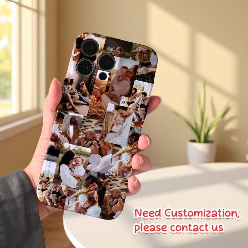 Personalized Photo Collage Phone Case – Custom Picture iPhone 17 16 15 ...