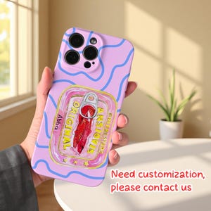 Retro Sardine Can iPhone Case For iPhone 17 16 15 14 13 12 Plus Pro Max – Retro Fish Tin Art Stripes Protective Cover| Unique Funny Case bild 9