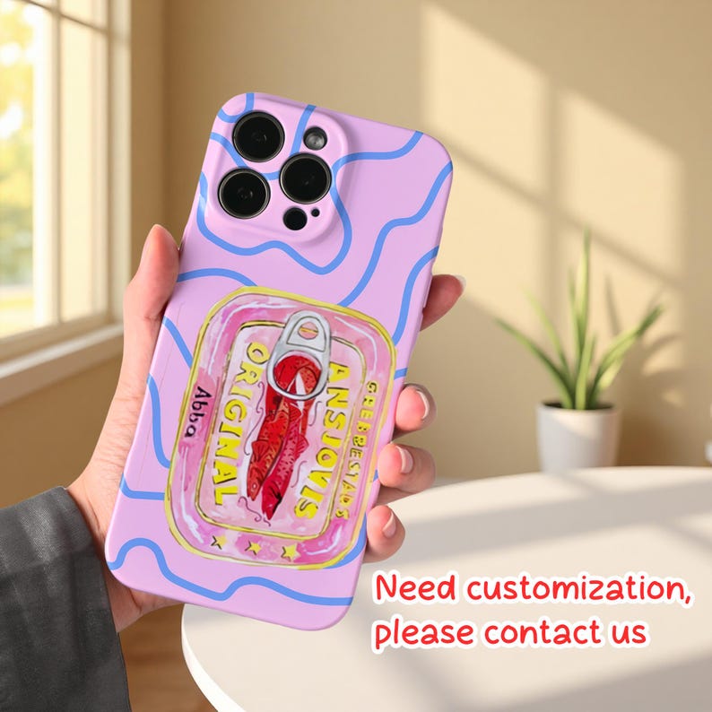 Retro Sardine Can iPhone Case For iPhone 17 16 15 14 13 12 Plus Pro Max – Retro Fish Tin Art Stripes Protective Cover| Unique Funny Case bild 9