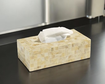 Copri Scatola Fazzoletti In Pelle PU - Perla Nera, Elegante Per Bagno E Casa - Foto 7