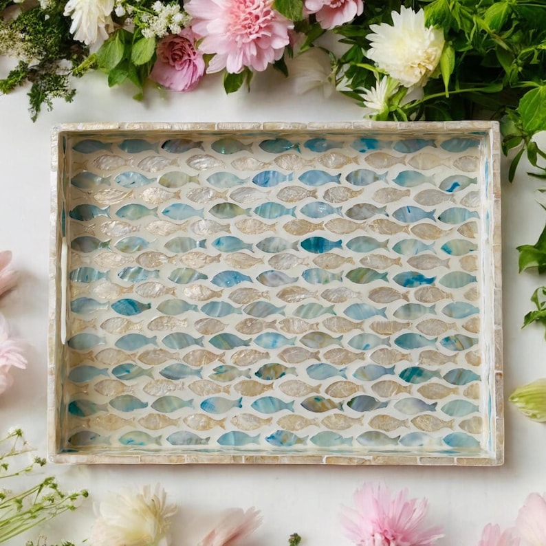 Mosaic breakfast tray