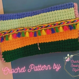Crochet wallet pattern, crochet bag pattern, easy crochet pattern, crochet purse pattern, crochet clutch pattern, crochet handbag pattern
